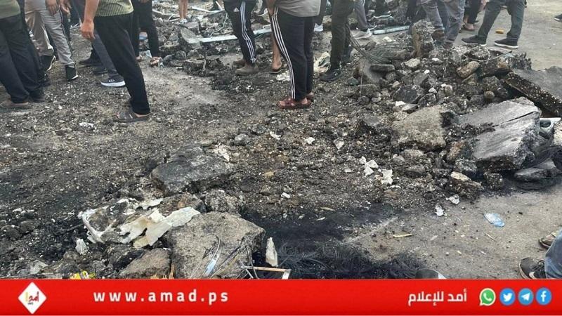 إزالة آثار الدمار التي خلفها العدوان الإسرائيلي على مخيم "نور شمس"