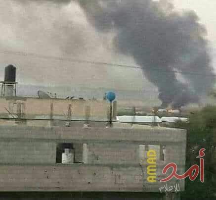 اندلاع الحرائق في الأحراش داخل السياج الفاصل شرق غزة