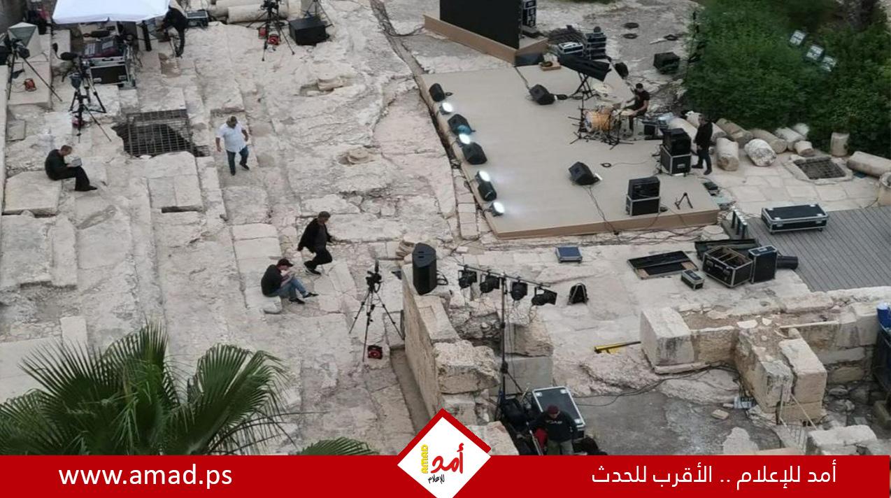 منظمات استيطانية تستعد لإقامة حفل في القصور الأموية قرب المسجد الأقصى - صور