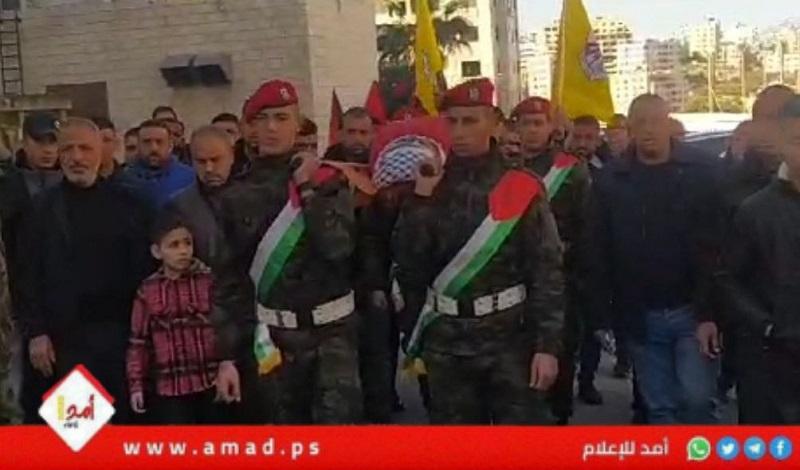 تشييع جثمان الطفل "عمرو النجار" في نابلس