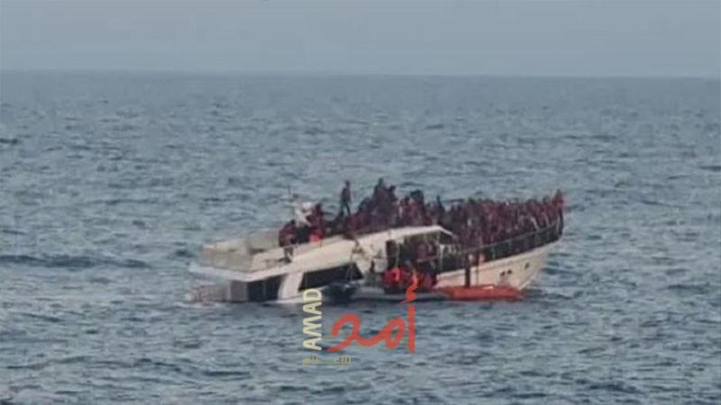 "محدث".. الجيش اللبناني يعلن انتشال جثتين وإنقاذ 232 مهاجرا غرق قاربهم قرب سواحل بيروت
