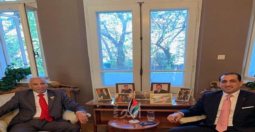 عياش يشيد بالدور الكبير  الذي يقوم به الأردن في دعم القضية الفلسطينية