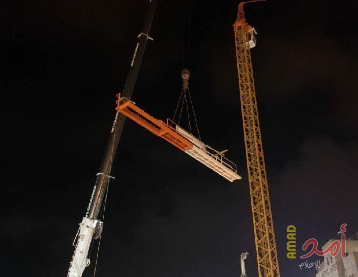 انشاء برج مراقبة عند مدخل باب العامود بالقدس