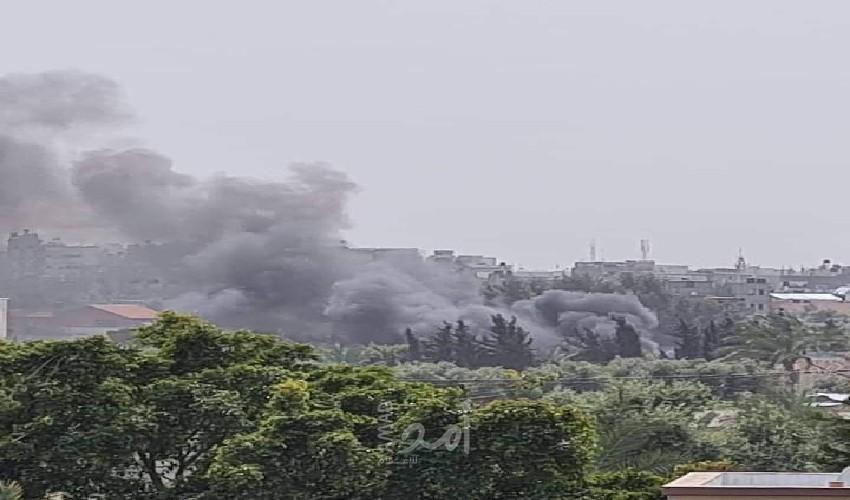 شهيدان في انفجار عرضي داخل موقع عسكري وسط قطاع غزة - صورة