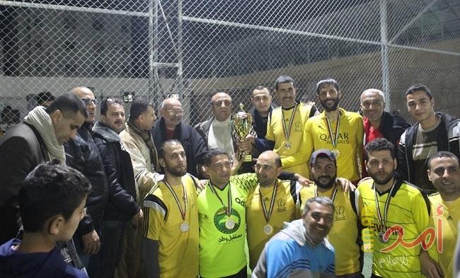 فريق نادي التفاح يتوجون بلقب بطولة المرحوم سمير درابيه