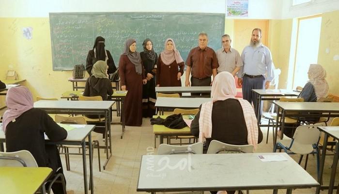 الفرا يتفقد لجان امتحان دورة أغسطس 2020 للثانوية العامة