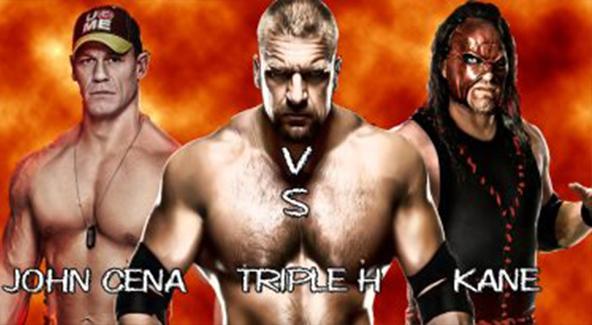 رسميا .. أبطال مصرعة المحترفين جون سينا وتريبل إتش وكين فى عرض WWE بالسعودية