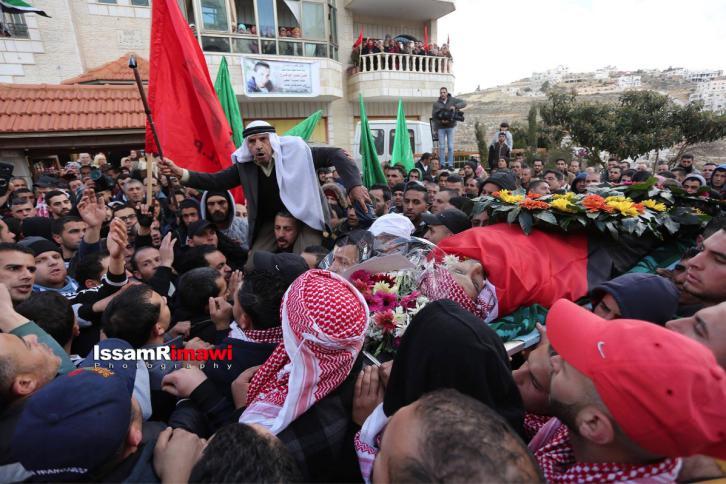 جماهير غفيرة تشيع الشهيد حمامدة في بيت لحم