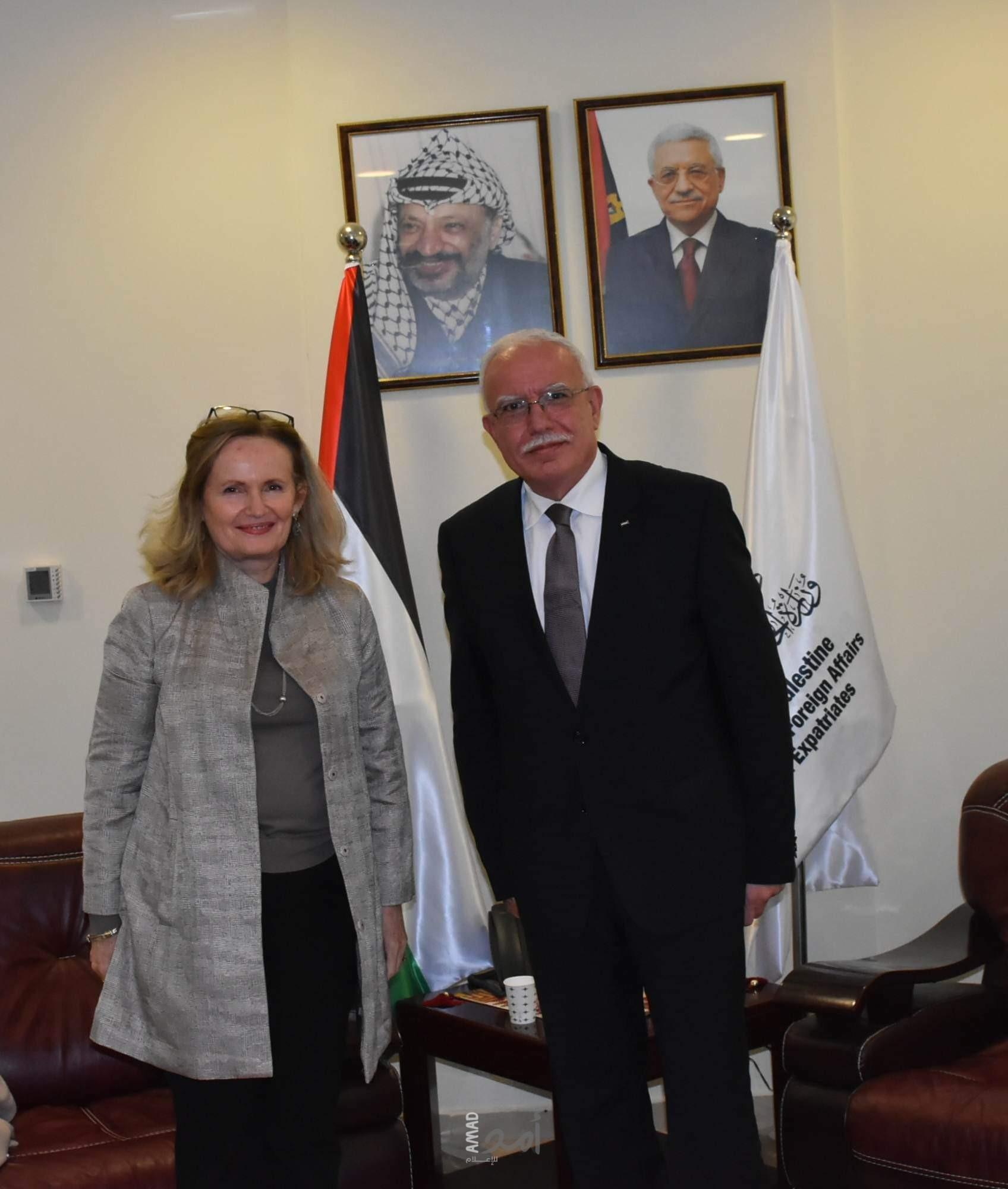 المالكي يلتقي القنصل البريطاني العام في القدس