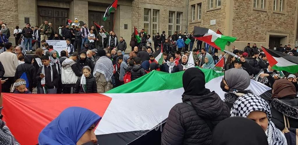 تظاهرة جماهيرية في برلين نصرة للقدس والأقصى