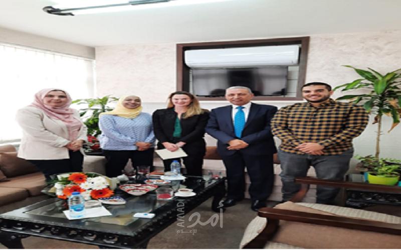 نائب سفير ايرلندا في فلسطين تزور للمركز الفلسطيني للبحوث والدراسات الاستراتيجية