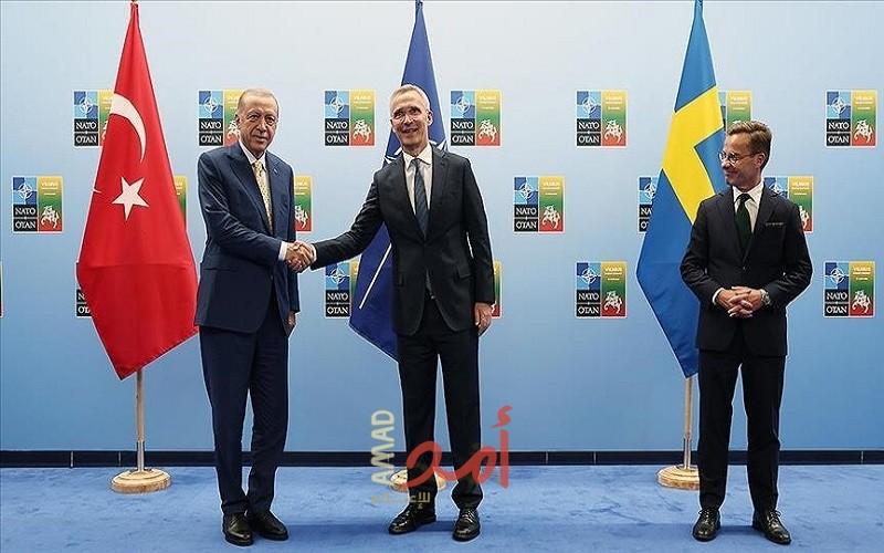 أردوغان يوافق على إحالة انضمام السويد للناتو إلى البرلمان