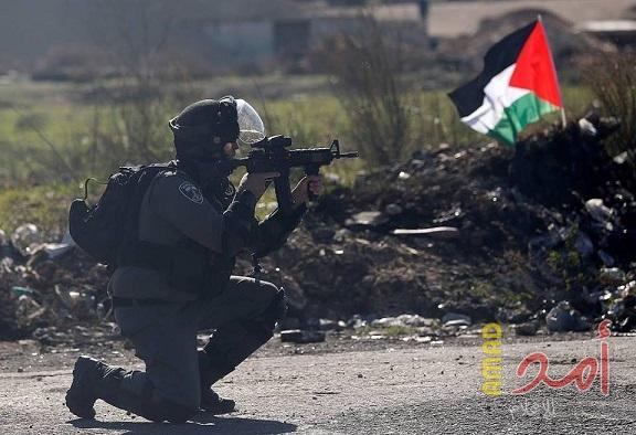 اصابة شاب فلسطيني برصاص جيش الاحتلال عند المدخل الشمالي للبيرة