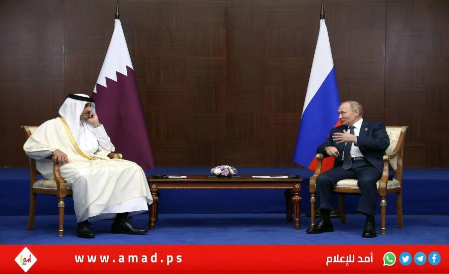 أمير قطر يعرب لبوتين عن دعمه للقيادة الروسية في مواجهتها محاولة التمرد