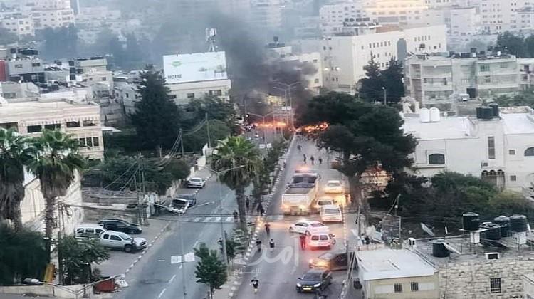 بالفيديو... رام الله: اندلاع مواجهات عنيفة بين عشرات الشبان وأجهزة السلطة بمخيم الأمعري