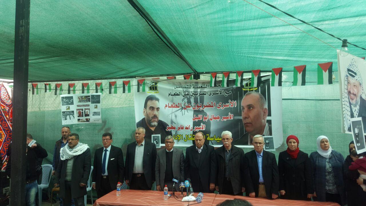 بركة يدعو الى تنظيم نضال الأسرى في السجون الإسرائيلية بدعم القوى ميدانيا