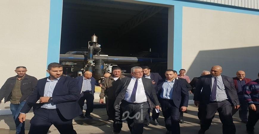 الوزير غنيم يصل غزة لتفقد مشاريع المياه والصرف الصحي