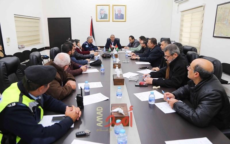 قلقيلية: الاجتماع الدوري للجنة المرورية في المحافظة