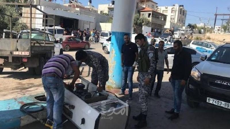 إغلاق نقطة بيع سولار مٌهرب جنوب بيت لحم