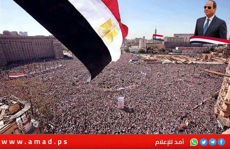 السيسي: الشعب المصري خرج رافضاً الظلم والطائفية ومعلناً مصر لا تقبل الاختطاف
