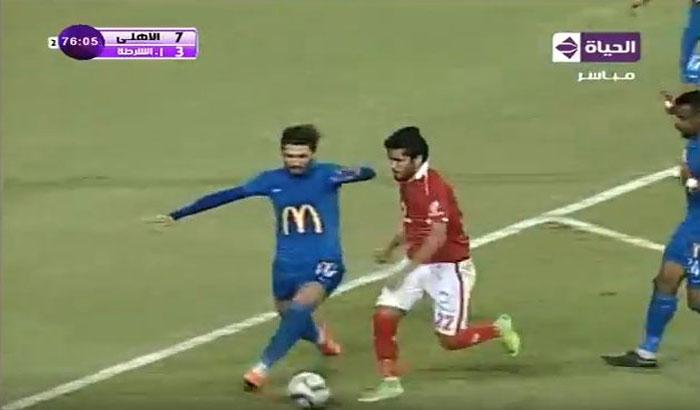 الأهلي يمطر مرمي الشرطة بـ"سباعية" بطلها حارس الشرطة "سعد" - فيديو