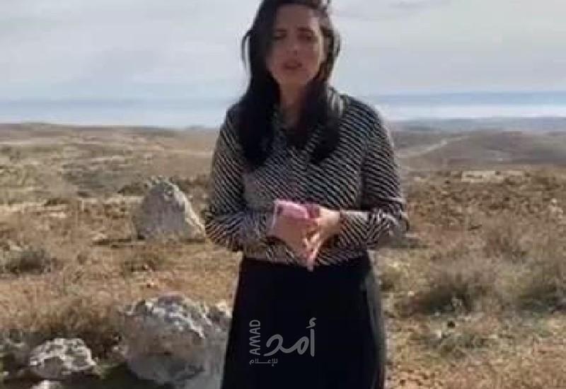 وزيرة العدل السابقة بحكومة الاحتلال تزور مستعمرة "أڤيغال" في الخليل