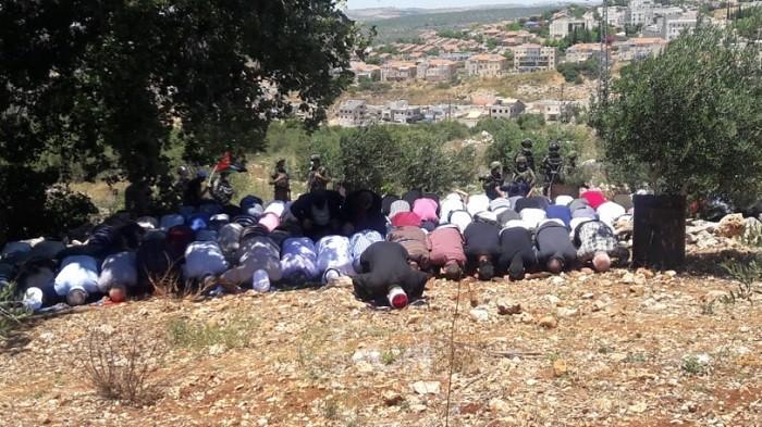 سلفيت: جيش الاحتلال يمنع صلاة الجمعة في أراضي حارس المهددة