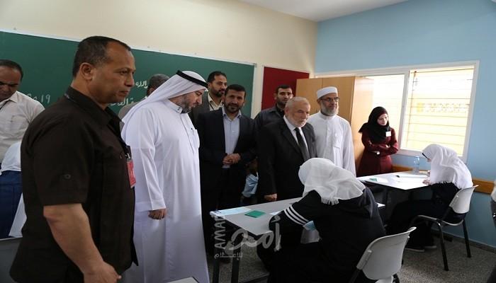 غزة: وفد من التعليم ونواب يتفقدون امتحانات الثانوية العامة