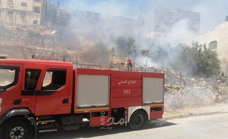 الدفاع المدني يتعامل مع (55) حادث ومهمة في الضفة