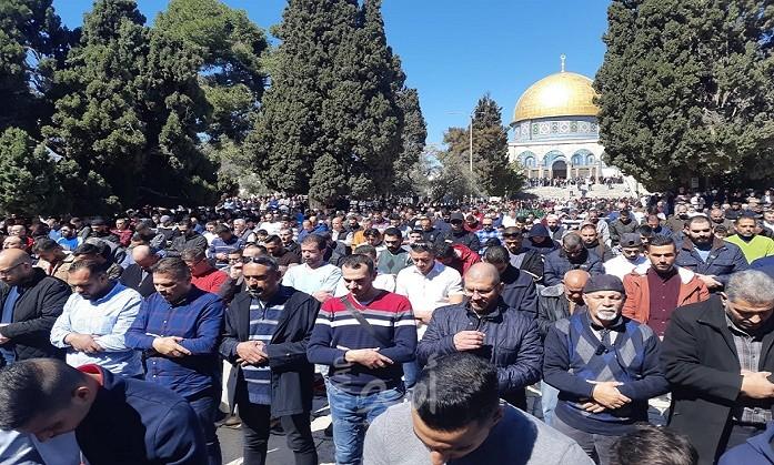 40 ألف مصلٍ يؤدون الجمعة في الأقصى