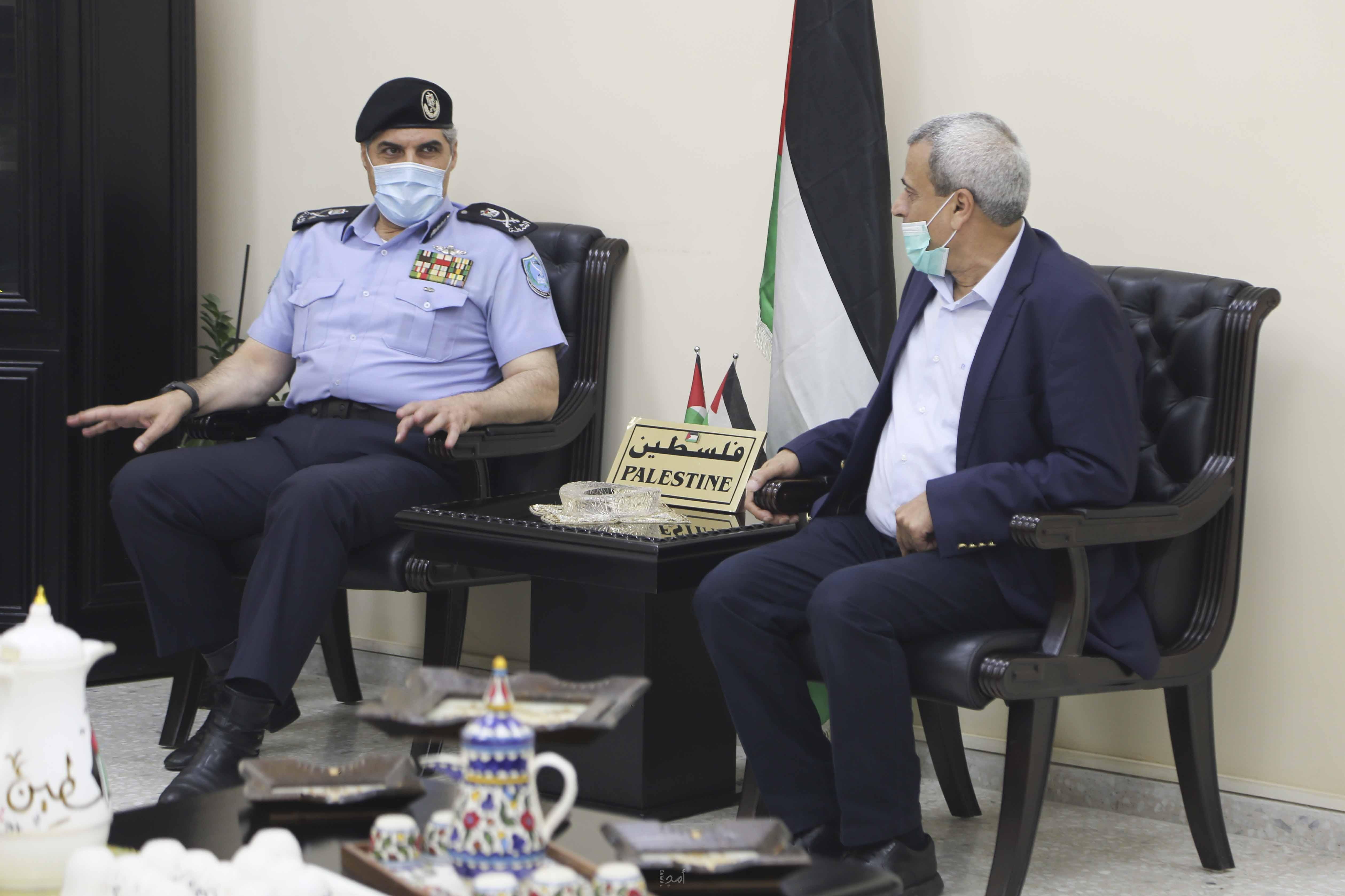 قلقيلية: المحافظ يلتقي اللواء حازم عطالله مدير عام الشرطة