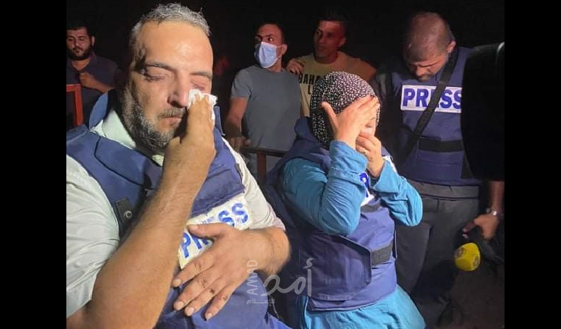 استهداف الطواقم الطبية والصحفية بشكل مباشر بالقنابل الغازية شرق مدينة غزة