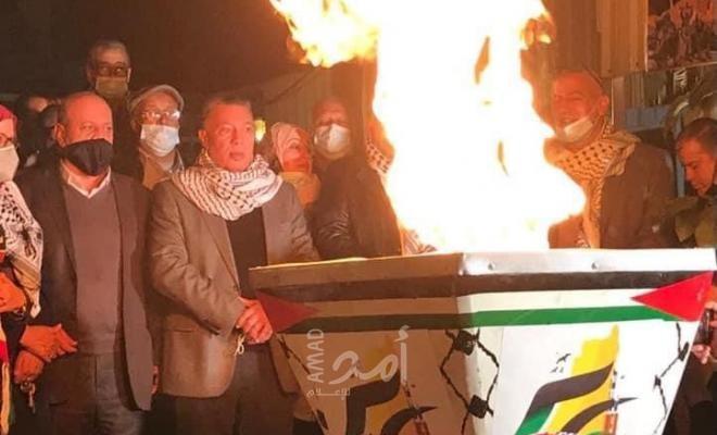 إيقاد شعلة انطلاقة الثورة وفتح في بيت جالا