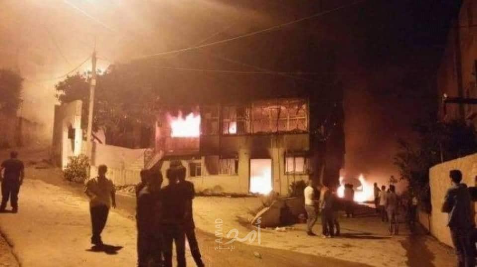الخليل: حرق منازل ومحال تجارية إثر شجار في الظاهرية - فيديو