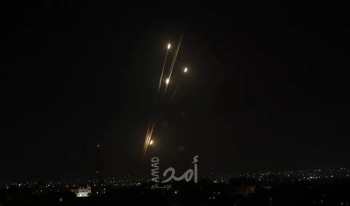 رشقة صاروخية تستهدف هرتسيليا رعنانا كفار شمارياهو السفيون - فيديو