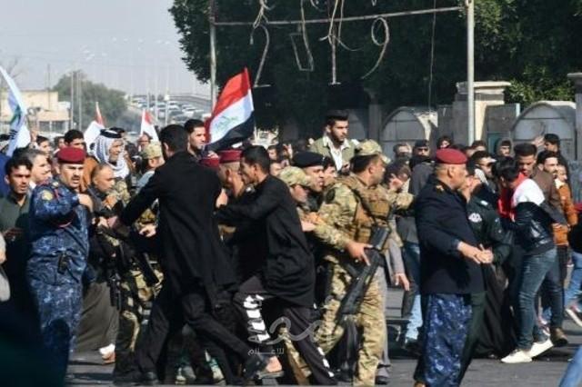 العراق: مقتل شخص وإصابة عشر متظاهرين في بغداد برصاص الأمن