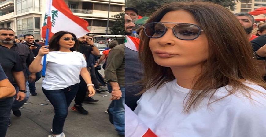 اليسا تنفعل على بعض المتظاهرين في لبنان.. شاهد