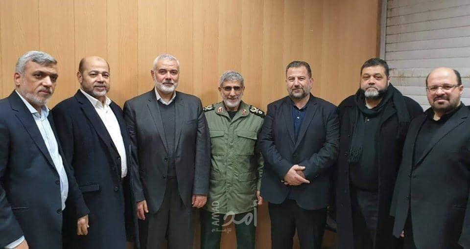 وفد قيادي من حركة حماس تلتقي القائد الجديد لفيلق القدس الإيراني