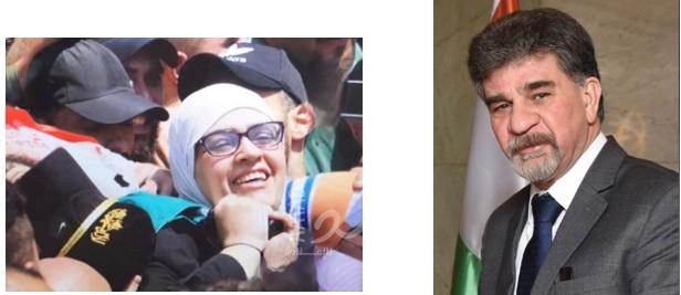 السفير عبد الهادي يعزي خنساء فلسطين والدة الشهيد إبراهيم النابلسي