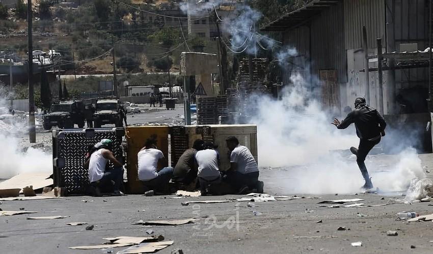 اندلاع مواجهات مع قوات الاحتلال في بلدة حزما
