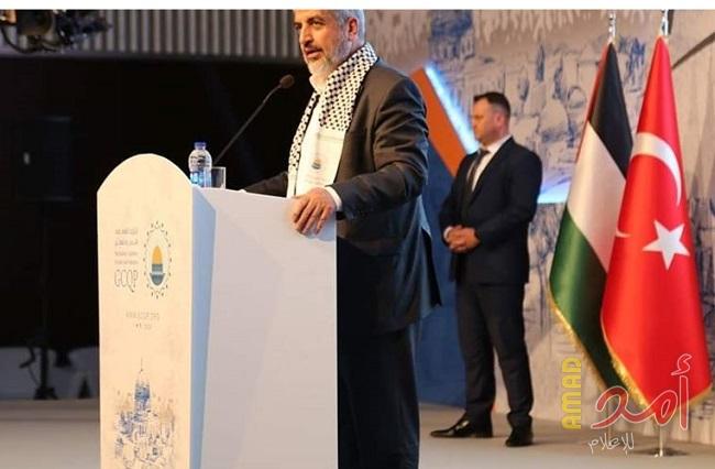 مشعل يستبدل الحركة الوطنية الفلسطينية بحماس في دعوته لخطة تحرير فلسطين!