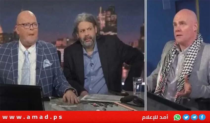 مذيع بريطاني يطرد كاتب أمريكي على الهواء بسبب دعمه لفلسطين- فيديو