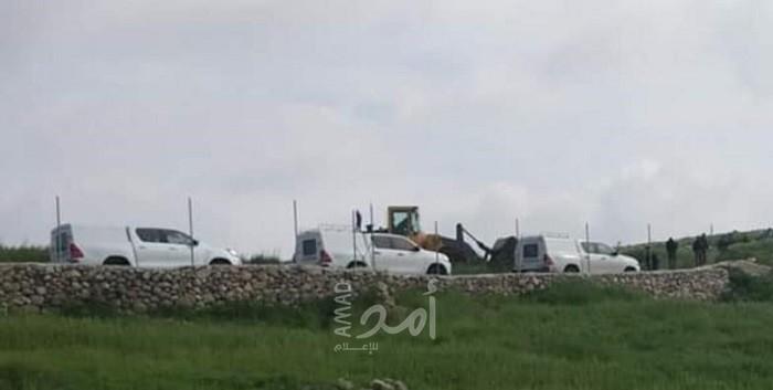 قوات الاحتلال تهدم غرفة زراعية شرق قلقيلية