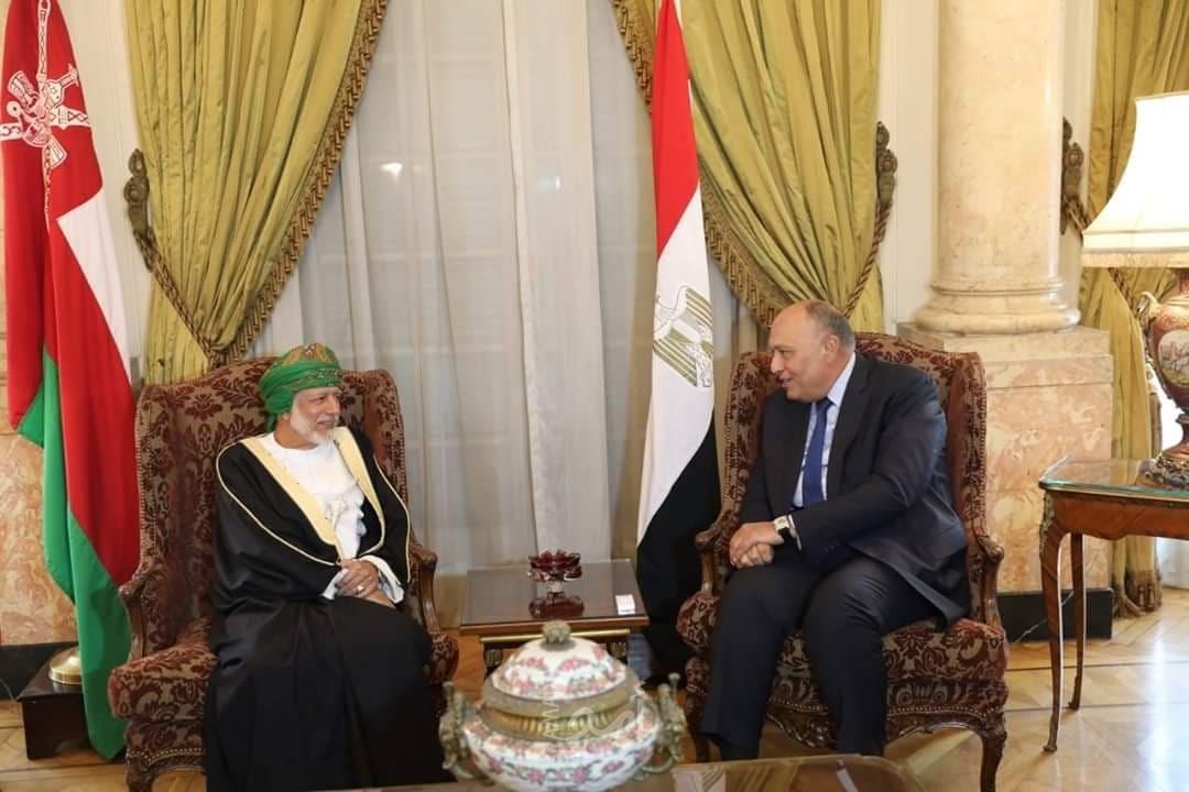 وزير الخارجية المصري يبحث مع نظيره العُماني تطورات القضية الفلسطينية والأوضاع العربية
