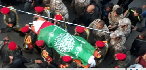 تشييع جثمان الشهيد "أسامة قديح"