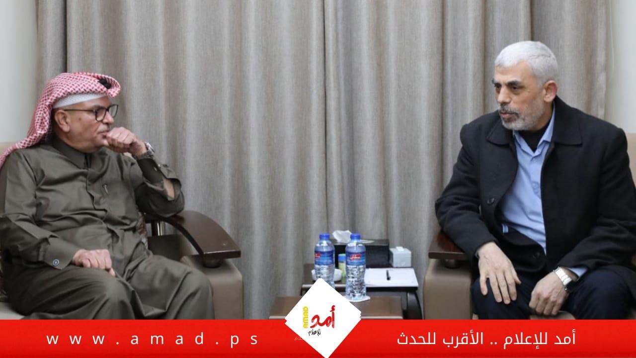 العمادي يقدم التعازي للسنوار