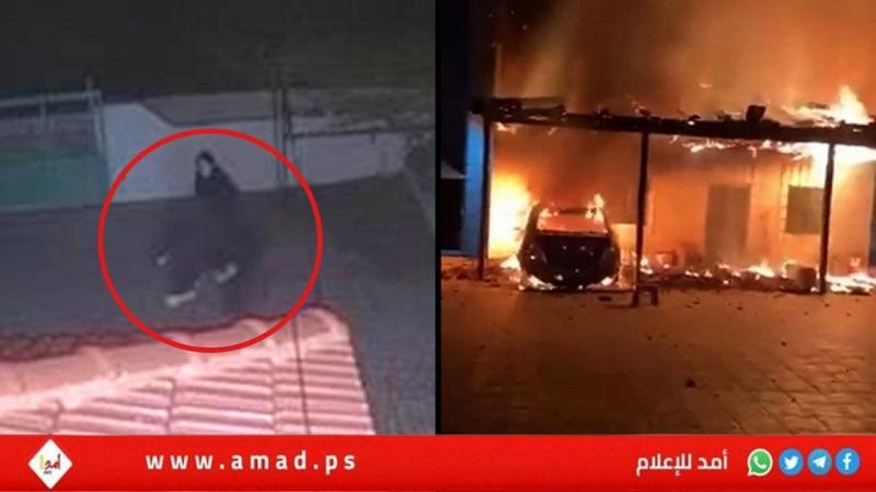 مستوطنون يخطون شعارات عنصرية ويحرقون مركبات في رام الله
