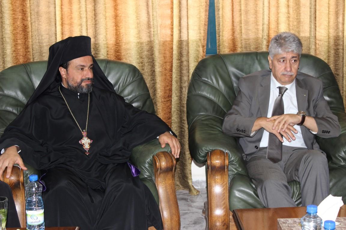 د. مجدلاني يستقبل وفد من مجلس كنائس رام الله