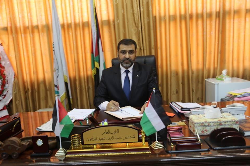 تعيين المستشار "ضياء المدهون" رئيساً للمجلس الأعلى للقضاء بغزة