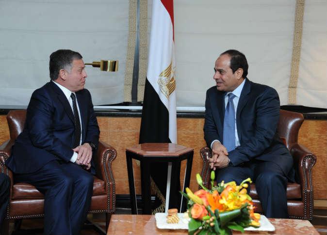 العاهل الاردني: الاخوان حاولوا خطف الربيع العريي ..ومصر" أم الدنيا"  وعماد الشرق الأوسط وعلينا الوقوف مع السيسي